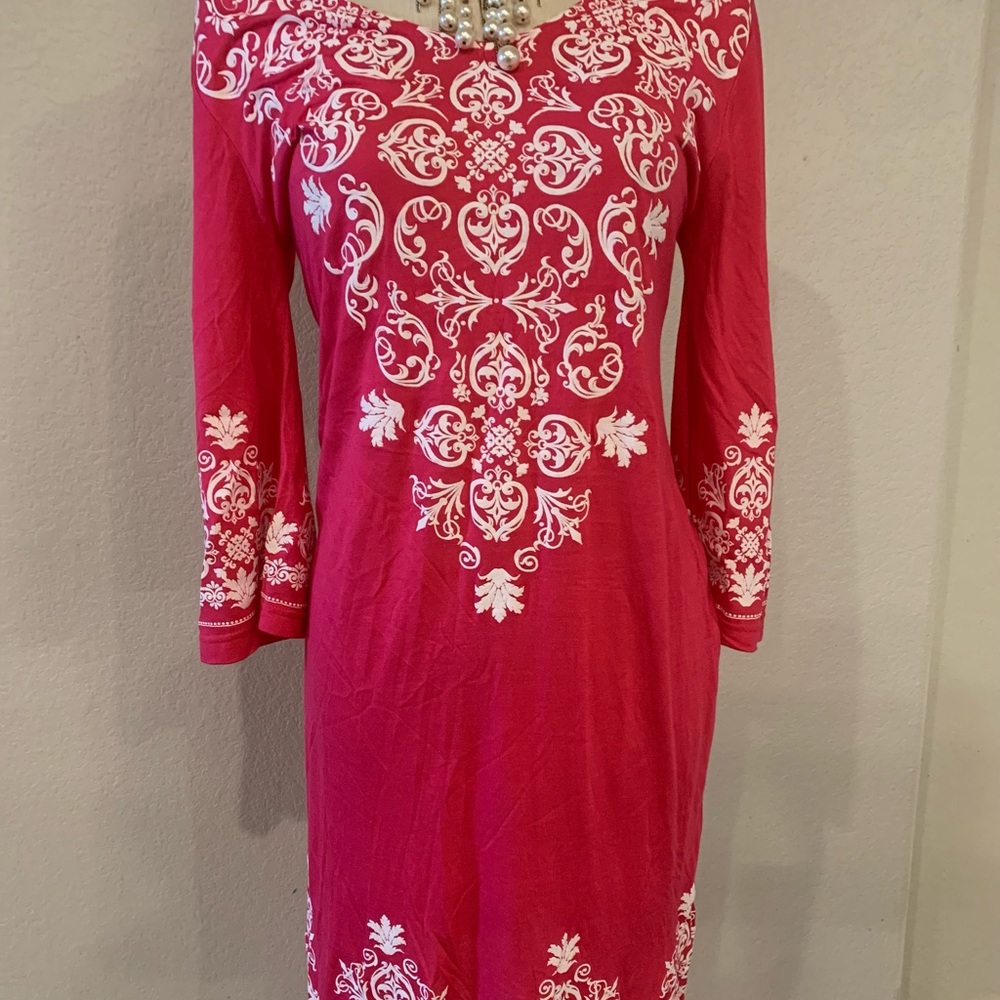 Brilliant Fuschia Sheath Dress